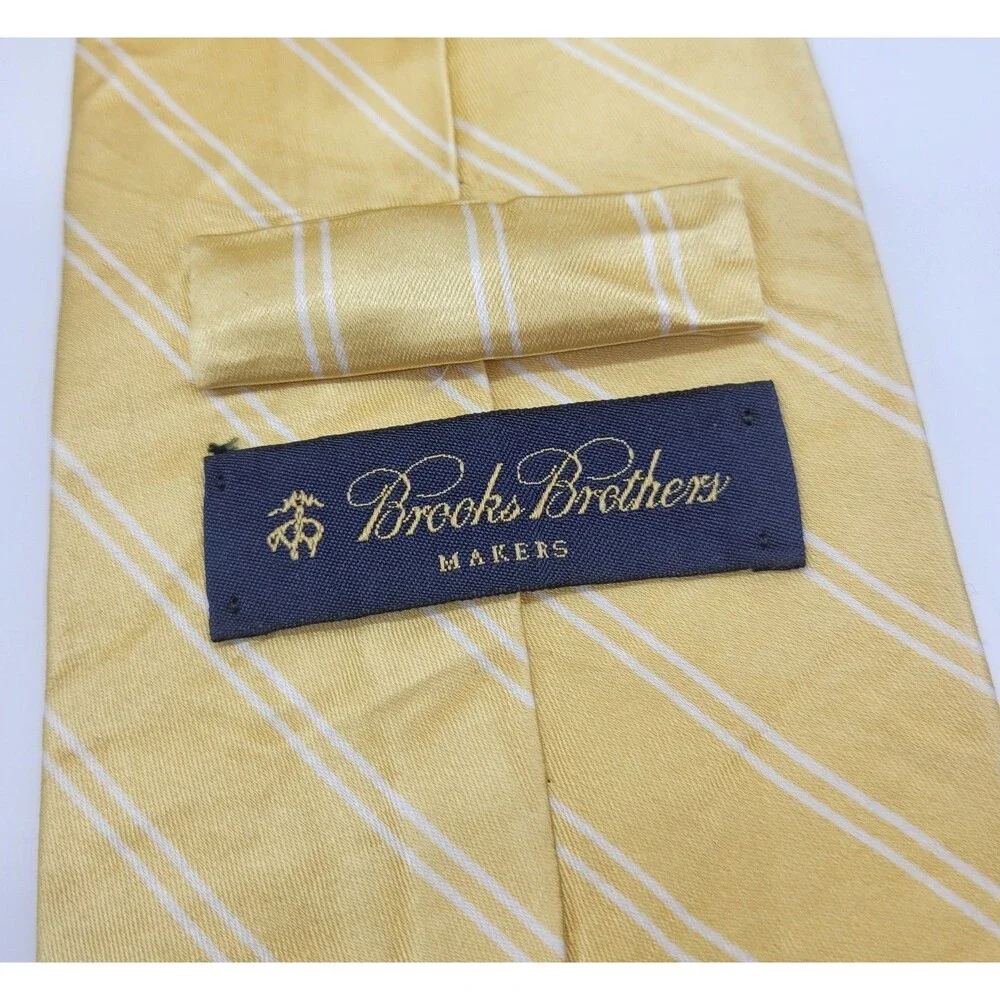 Brooks Brothers Tie Lot Makers Striped  Silk Made In USA - Picture 3 of 14